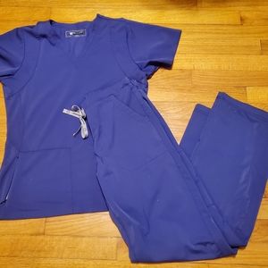 Wonderwink HP Grape Purple Scrub Set Size Small